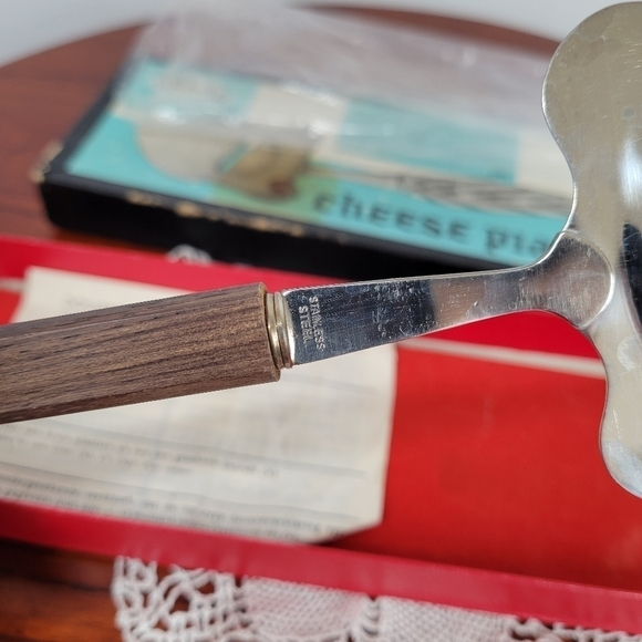 Vtg‎ Solar Cheese Plane Slicer Cutter Server w/ Original Box Mid Century Modern - Picture 8 of 12